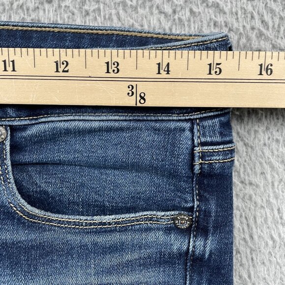 American Eagle Jeans Womens 6 Skinny Kick Super Stretch Distressed Denim - Picture 5 of 10